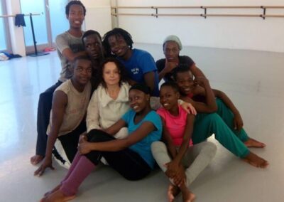 Workshop with Elena Lin with students from Zimbabwe